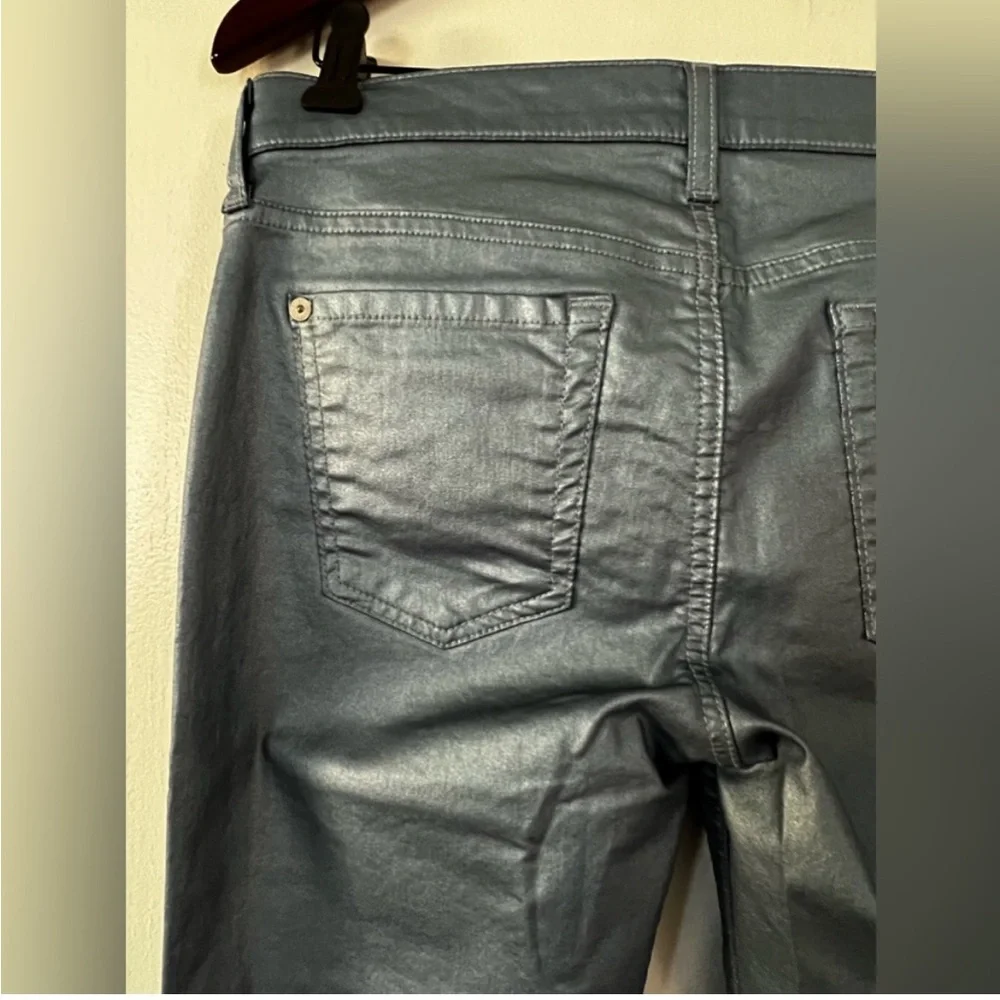 7 For All Mankind Metallic
Coated Skinny Shimmer
Jeans Sz 28 - Picture 6 of 15